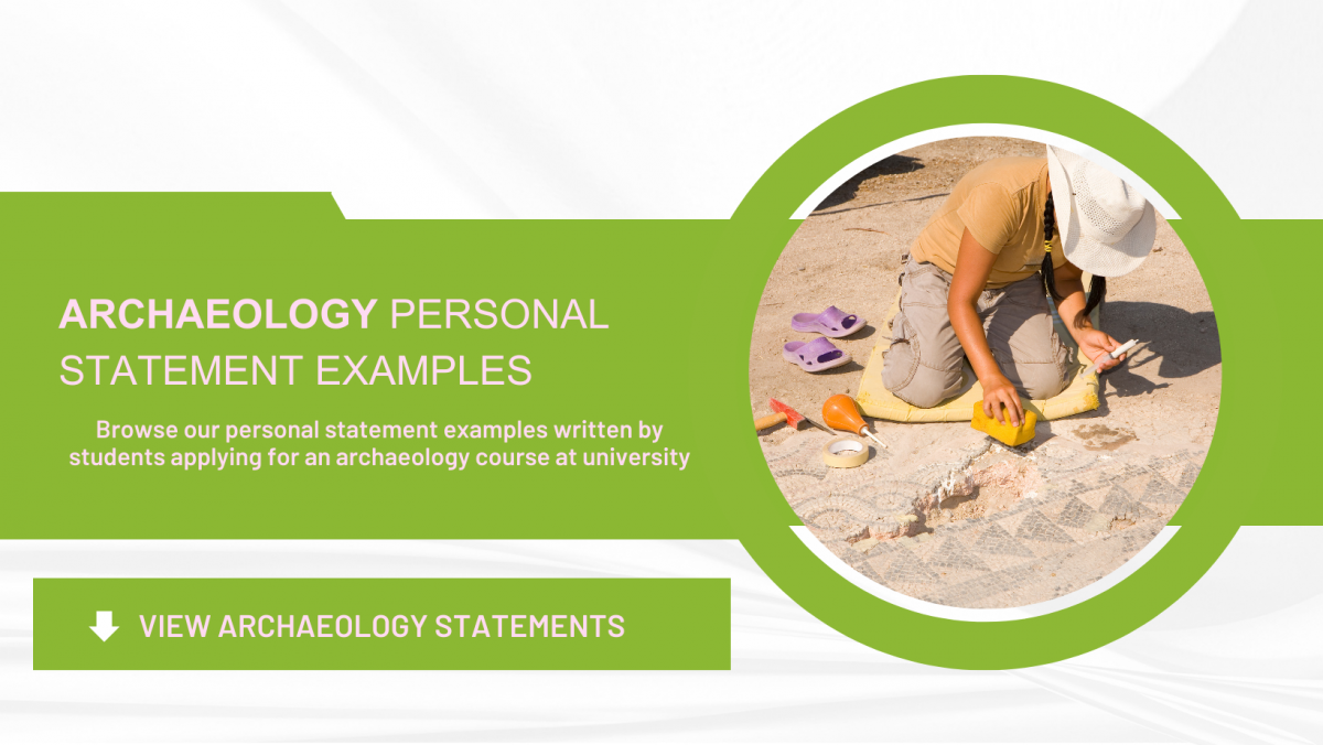 personal statement masters archaeology
